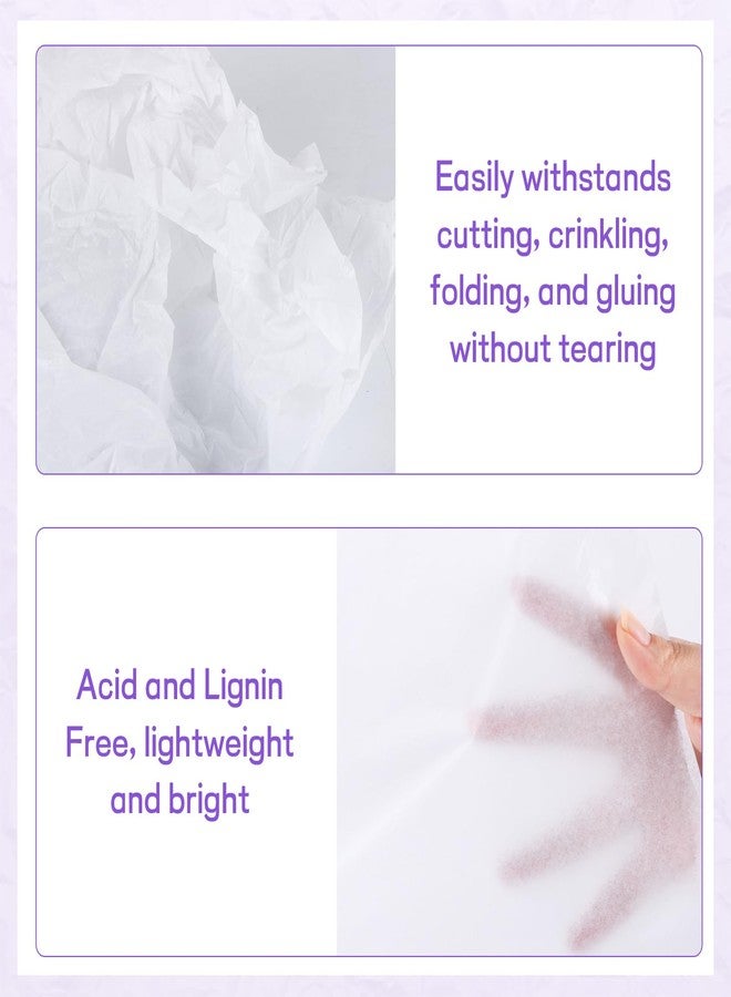 Simetufy 32 Sheets 24" x 36" White Tissue for Gift Bags, Storage, Packaging, Holidays, Birthdays, Weddings, Christmas, DIY Crafts - Image 3